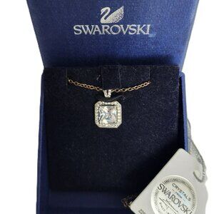 Elements Attract Light Clear Crystal Pendant CRY/RHS 16" Necklace